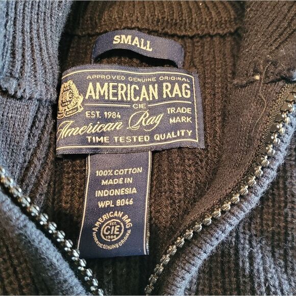 American Rag Small Quarter Xip Pull Over Sweater - Picture 3 of 4